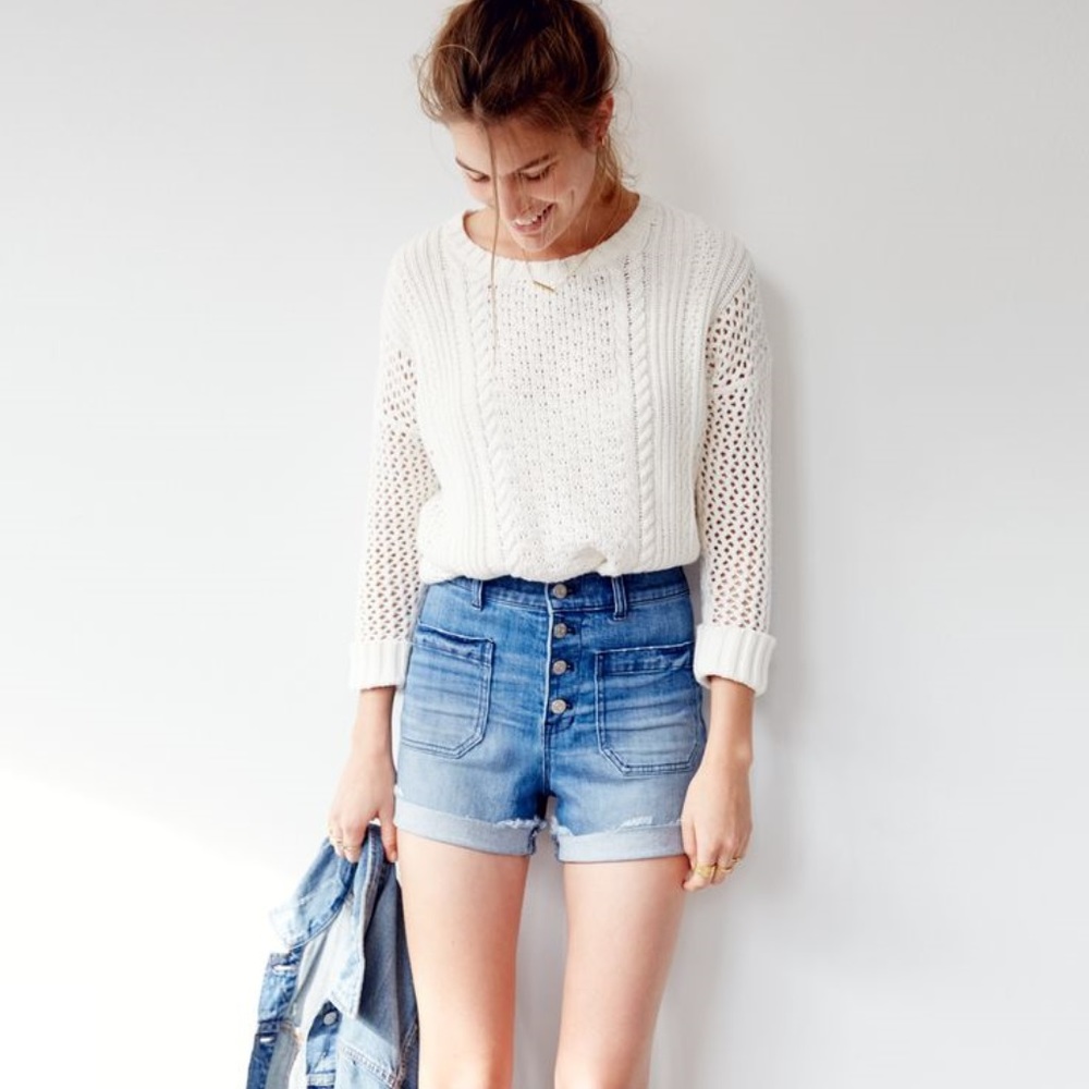 Madewell High Rise Shorts - Button Fly Edition - Picture 2 of 8